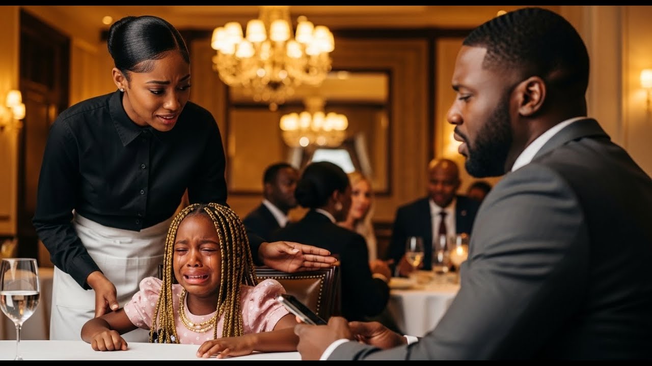 The Billionaire’s Daughter Kept Crying in the Restaurant—The Waitress Said, ‘She Just Needs a Mom.