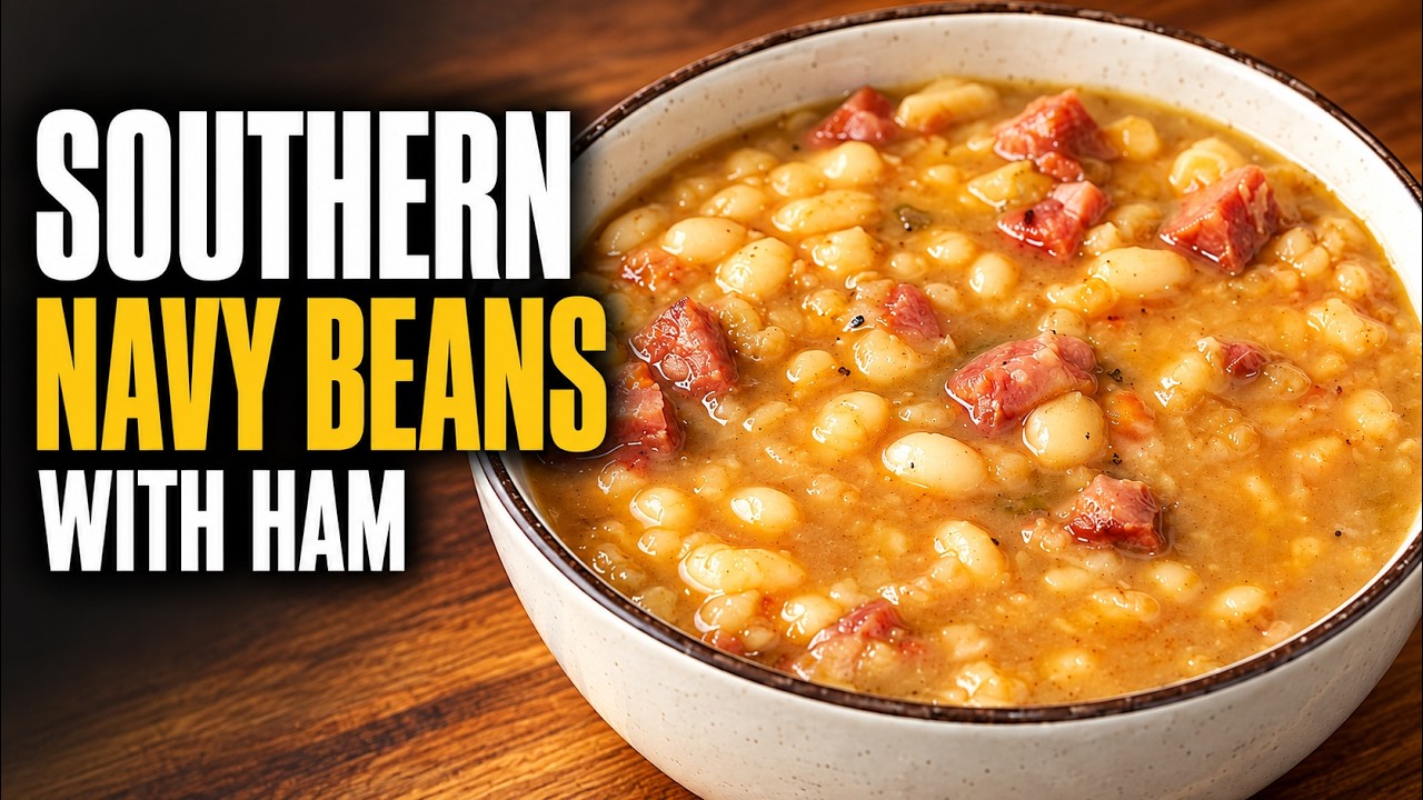 Old-Fashioned Navy Beans and Ham Done Right