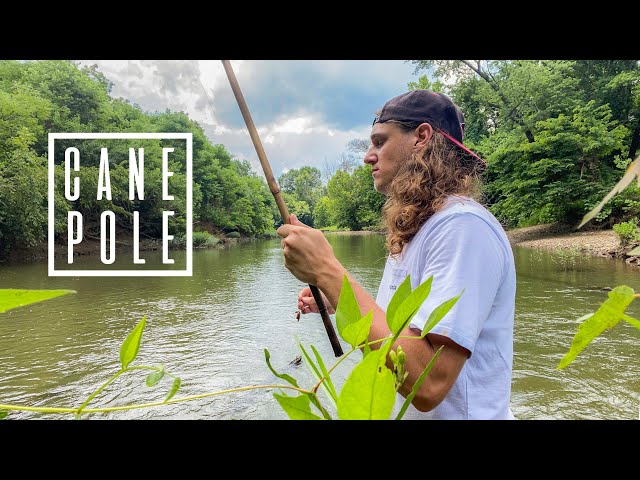 Old-Timey River Fishing: Cane Pole and Nightcrawlers 
