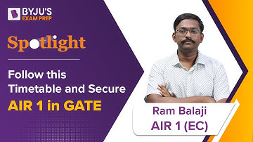 GATE ECE 2022 Topper Interview | Ram Balaji S | AIR 1 | BYJU