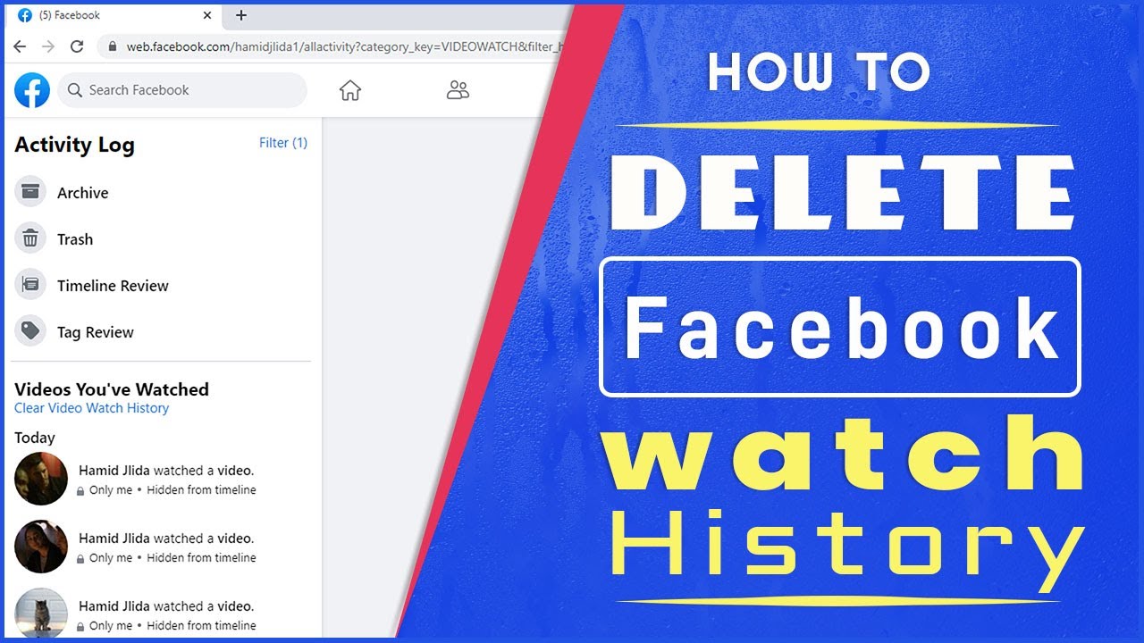 How to Delete Facebook Watched Videos History