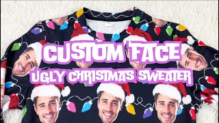 Funny Custom Face Ugly Christmas Sweater By VinCo