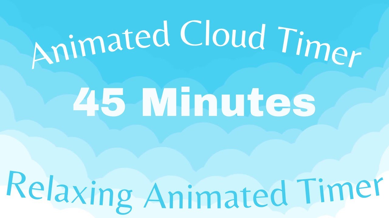 45 Minute Animated Countdown Timer YouTube