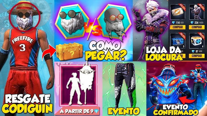 CORREE!! RESGATE AS RECOMPENSAS DA PARCERIA DEMON SLAYER, SKINS DE GRAÇA,  PUNHO DE GELO - FREE FIRE 