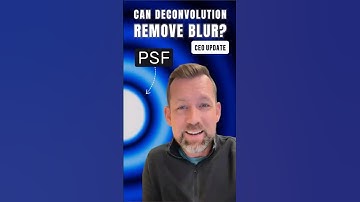 Why are #microscope images always a little blurry?🔬👀  #microscopy #deconvolution #imageanalysis