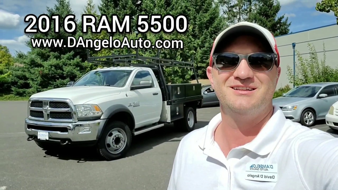 2016 RAM 5500 Cumins 6.7L Turbo Diesel Work Truck - YouTube
