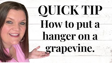 How to Put a Hanger on a Wreath