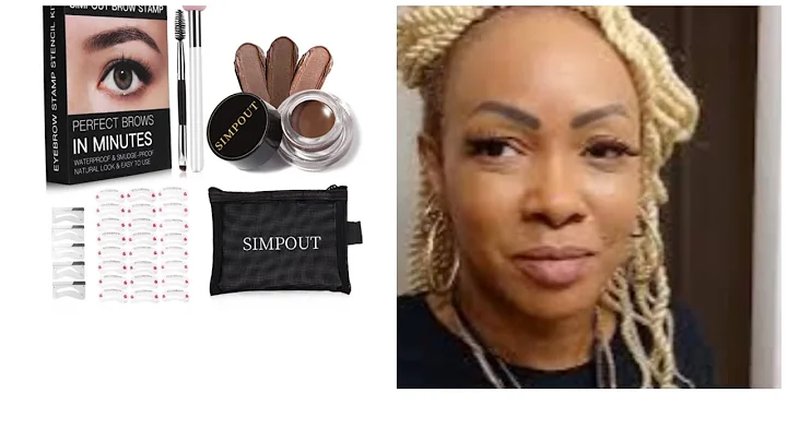 Simpout Eye Brow Stamping Kit FOR BEGINNER- LETS TRY