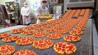 How This Factory Produces Thousands of Frozen Pizzas Everyday, Automated Pizza Production Line