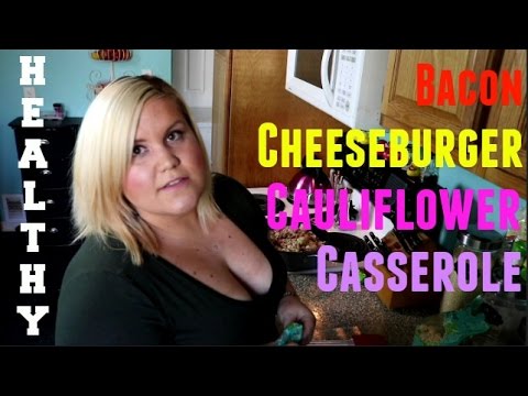 Bacon Cheeseburger Cauliflower Casserole!