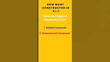 Constructor in C++ | Types of constructor in c++ | C++ constructor |#shorts |#ytshorts |#c++
