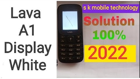 Lava model captain white Display solution | Lava white display problem 100% solve