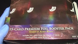 MTG Premium Foil 3 boosters Shards of Alara Block TCGPlayer App Pricing at end of Vid!!!