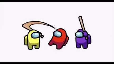 Purple and yellow beat up red among us