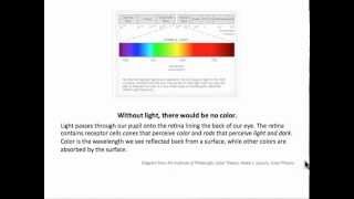 Light and Color Lecture Prof. Josephine Coniglio