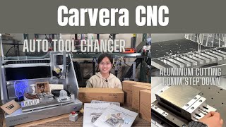 Makera Carvera Auto Tool Changer Benchtop CNC machine, Indepth review, aluminum cutting stress test