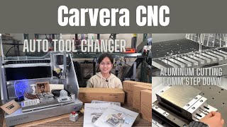 Makera Carvera Auto Tool Changer Benchtop CNC machine, In-depth review, aluminum cutting stress test