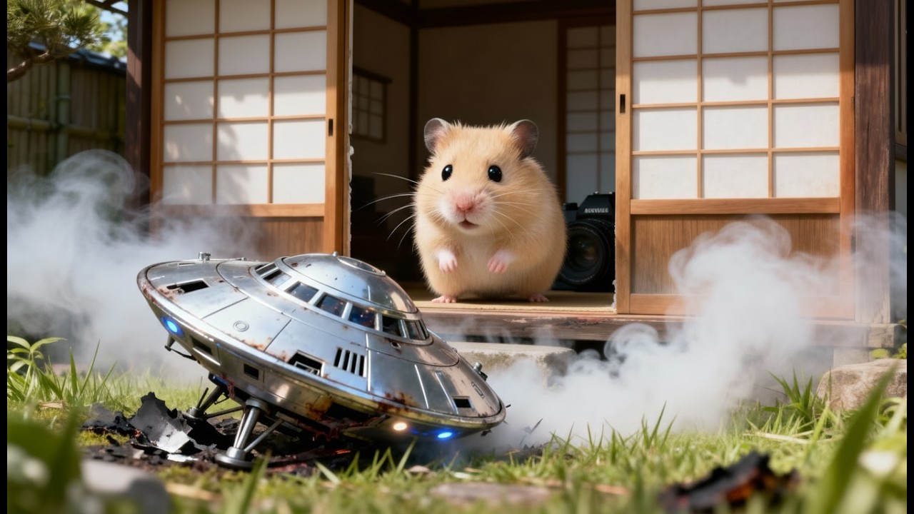 【きんくま】 Golden hamster monaka returns a lost alien to the sky - YouTube