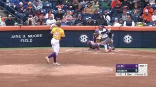 Auburn Softball vs LSU Game 2 Highlights