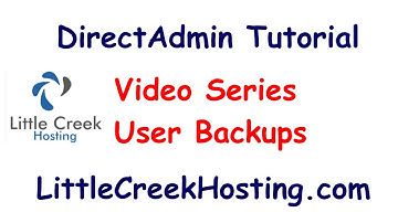 How to Create User Backups in DirectAdmin