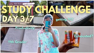 Day 3/7 📖 Study Challenge | 11th Grader | JEE Aspirant