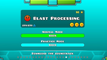 Geometry Dash Level 17: Blast Processing [Harder] (All Coins)