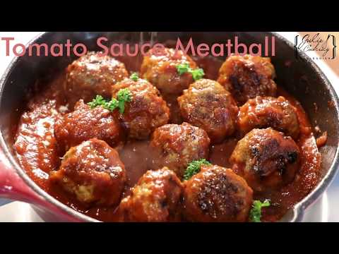 토마토 소스 미트볼 Tomato sauce Meatball, 한입에 쏙쏙, 미트볼[쥴리쿠킹]