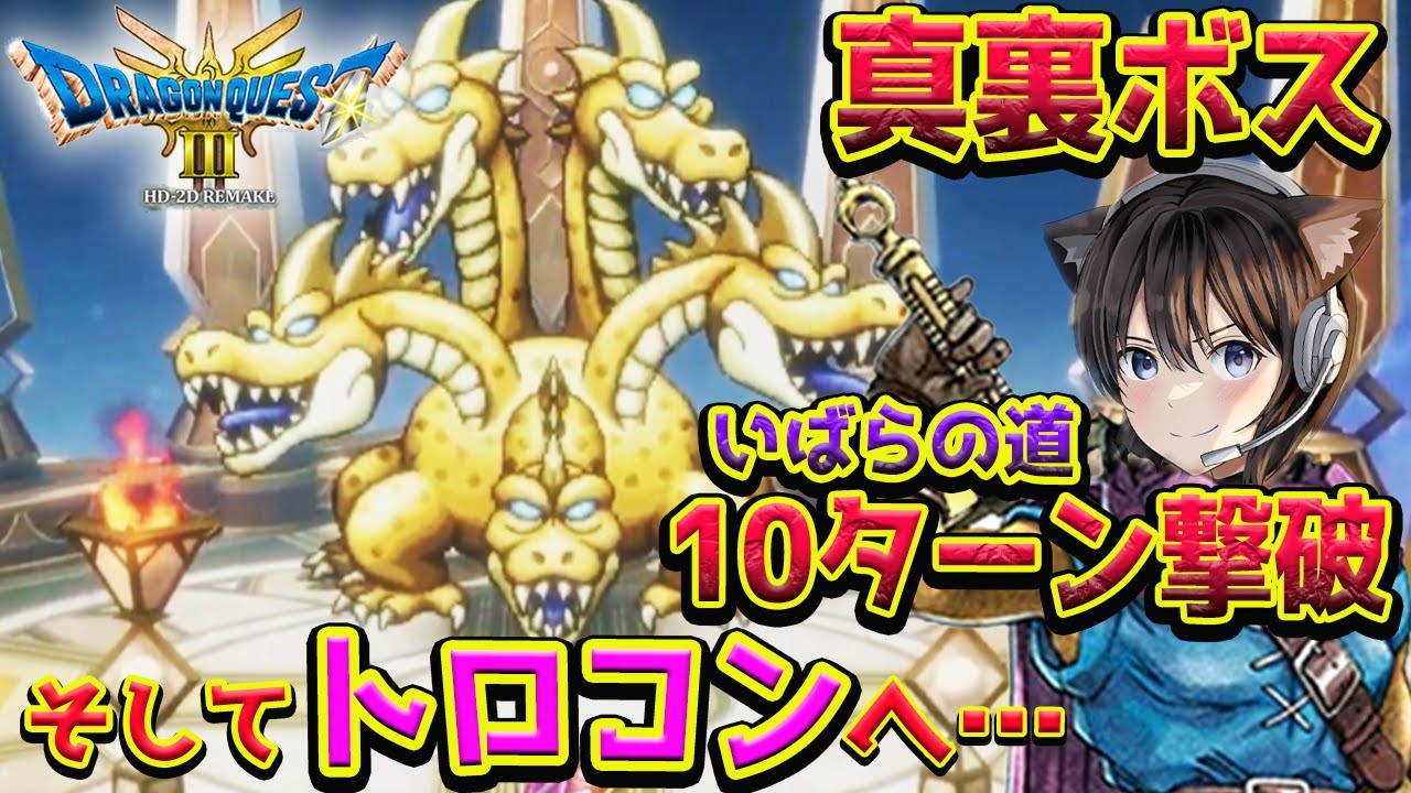 14【ドラクエ3リメイク】真裏ボス 10ターン撃破とトロコン