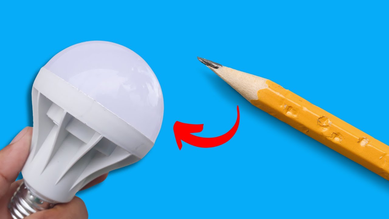 Repair LED Bulbs Effortlessly with a Common Pencil! DIY Guide - YouTube