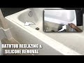 HOW TO REGLAZE A BATHTUB with silicone removal | Refinishing a Bathtub Step by Step |  DP TUBS