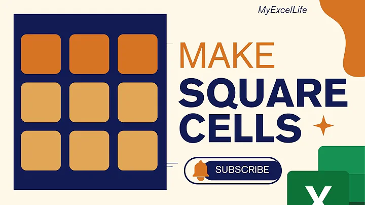 🔲 How to Make Cells SQUARE in Excel! (Simple Step-by-Step Guide) 📐+ Free Practice Template! 🚀