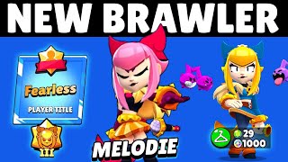 New Brawler - Melodie Info | Mastery, Pins, Gameplay | Brawl Stars
