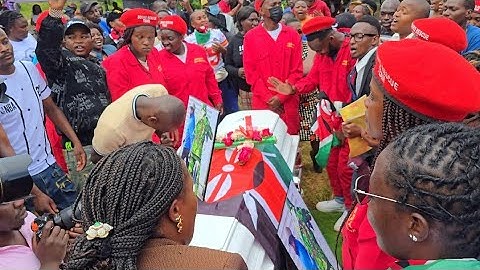 See What Gen Z Did To Boniface Kariuki's Casket During Burial That Shocked Everyone