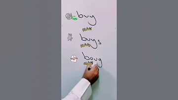 شرح الفعل Buy Buys Bought 