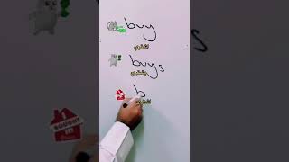 شرح الفعل buy buys bought