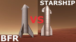 KSP: SpaceX BFR VS Starship! Race To Mars (Duna)!