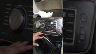 How to enter spin only on a Samsung front washer vrt plus He.