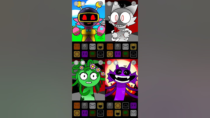 Wenda,Durple,Vineria,Pink Bot 💀💀 Test IQ Challenge Incredibox Sprunki