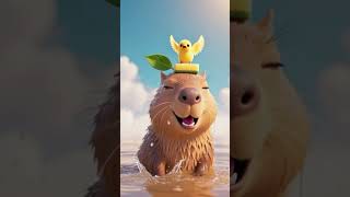 Relaxing Capybara Bath Time Song 🛁 Calming Wind-Down Music for Kids