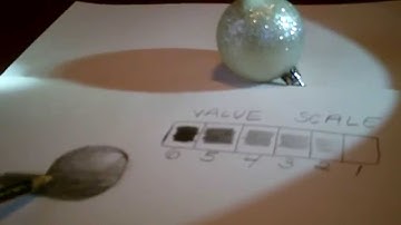 basic introduction to shading and creating a  value scale