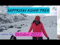 Saptarishi kund trek  yamunotri  uttarkashi  uttarakhand  yamuna river  october 2022