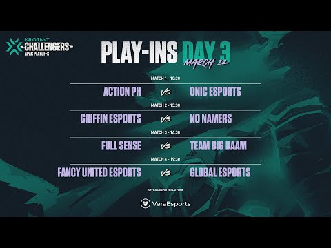 [TH] VCT Stage 1 - Challengers APAC - Play-ins - วันที่ 3