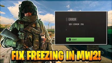 HOW TO STOP FREEZING/CRASHING ON MW2! (CONSOLE & PC)