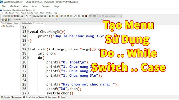 #COM108 | Hướng Dẫn Sử Dụng Do .. While, Switch .. Case Tạo Menu Trong C