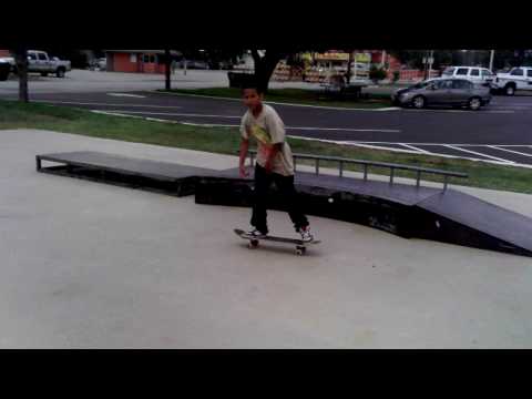 Ricky Rivera skateboarding