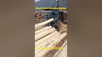 Heavy-Duty Wood Log Debarking Machine | Fast & Efficient Log Peeling#wood #peeling #debarker