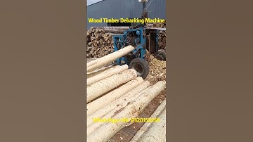 Heavy-Duty Wood Log Debarking Machine | Fast & Efficient Log Peeling#wood #peeling #debarker
