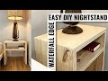 How to build nightstands creating a waterfall edge easy diy wood project