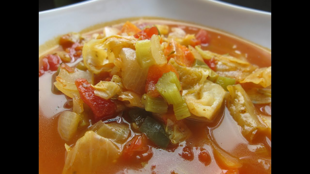 How To Make Cabbage Soup Diet Recipe - YouTube