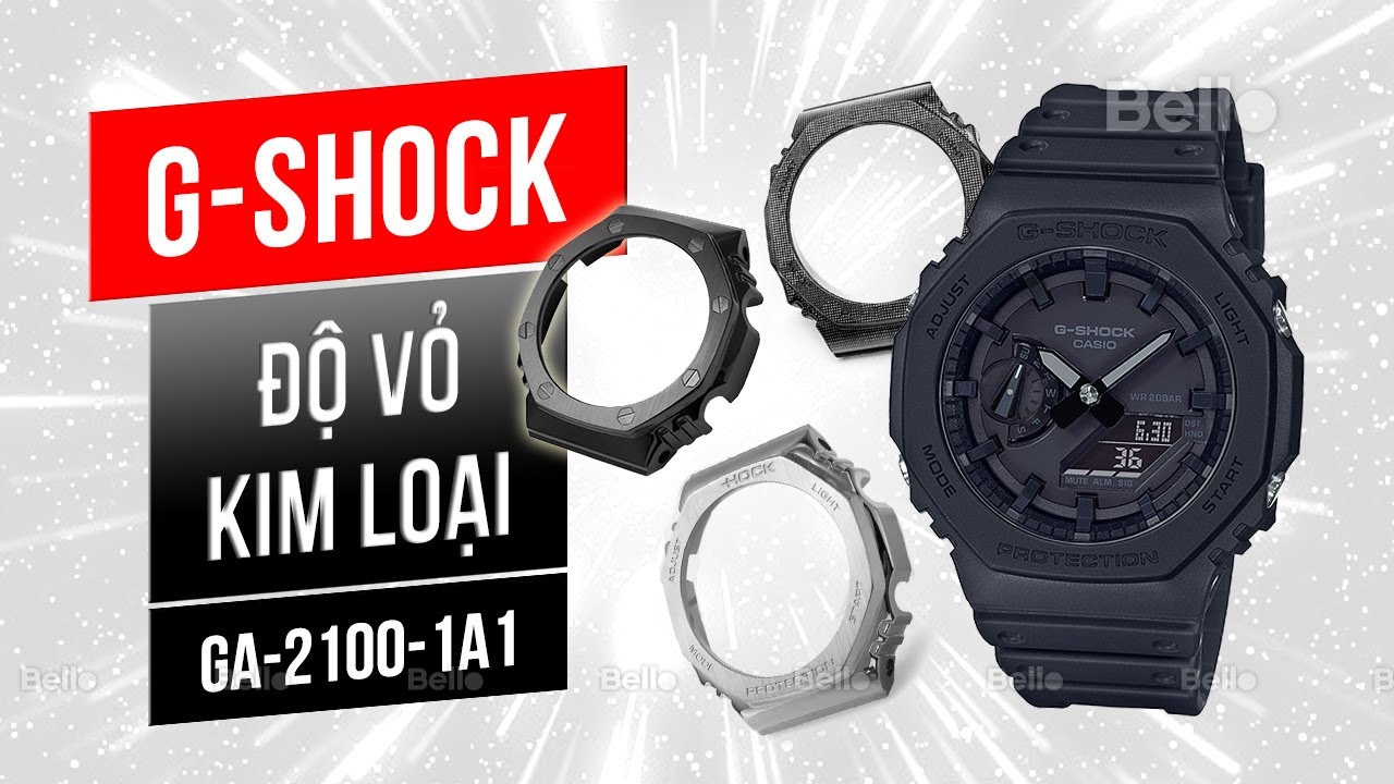 Cùng độ vỏ kim loại cho G-Shock GA-2100-1A1 trực tiếp tại Bello Lê Thái Tổ